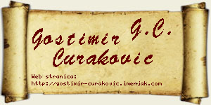 Gostimir Curaković vizit kartica